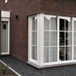 nieuwe beglazing in erker