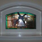 isolatieglas met glas-in-lood