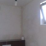 glad stucwerk op het toilet